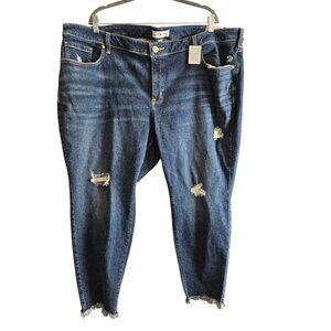 Lane Bryant Signature Skinny Mid-Rise Distressed Jean